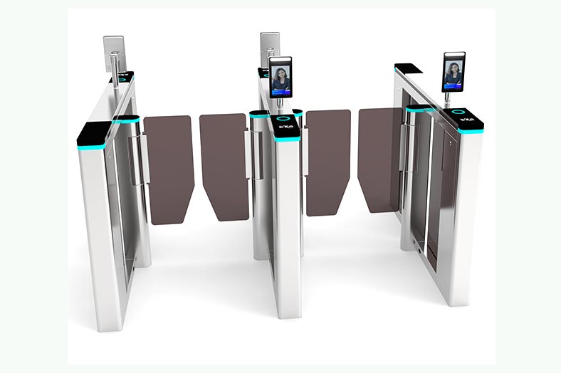 人臉識別測溫擺閘